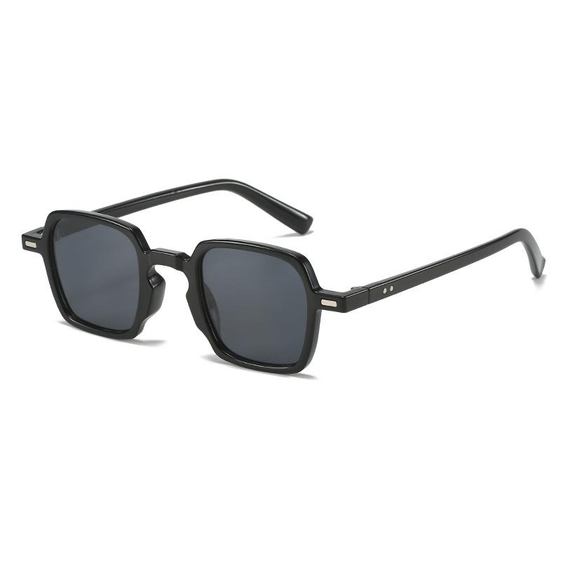 Retro square sunglasses, European and American fashion rice-ordered leopard print glasses, simple literary sunglasses for women