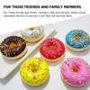 6pcs Donut Imitation Dessert Food for Decoration Display Window Display, Kitchen Display Party Gift Decor Hanging Ornaments