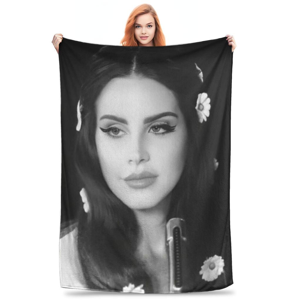 Lana Del Rey Dio Gesù Coperte Traspiranti Flanella Coperta da Divano per Casa Camera da Letto Viaggio Plaid Copriletto Piumino