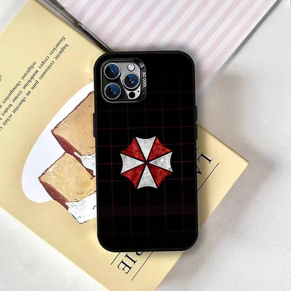 Game Resident Evil Video Phone Case For iPhone 17,16,15,14,13,12,11 Plus,Pro Max,XS,Colored Silver Plated Inside Cover