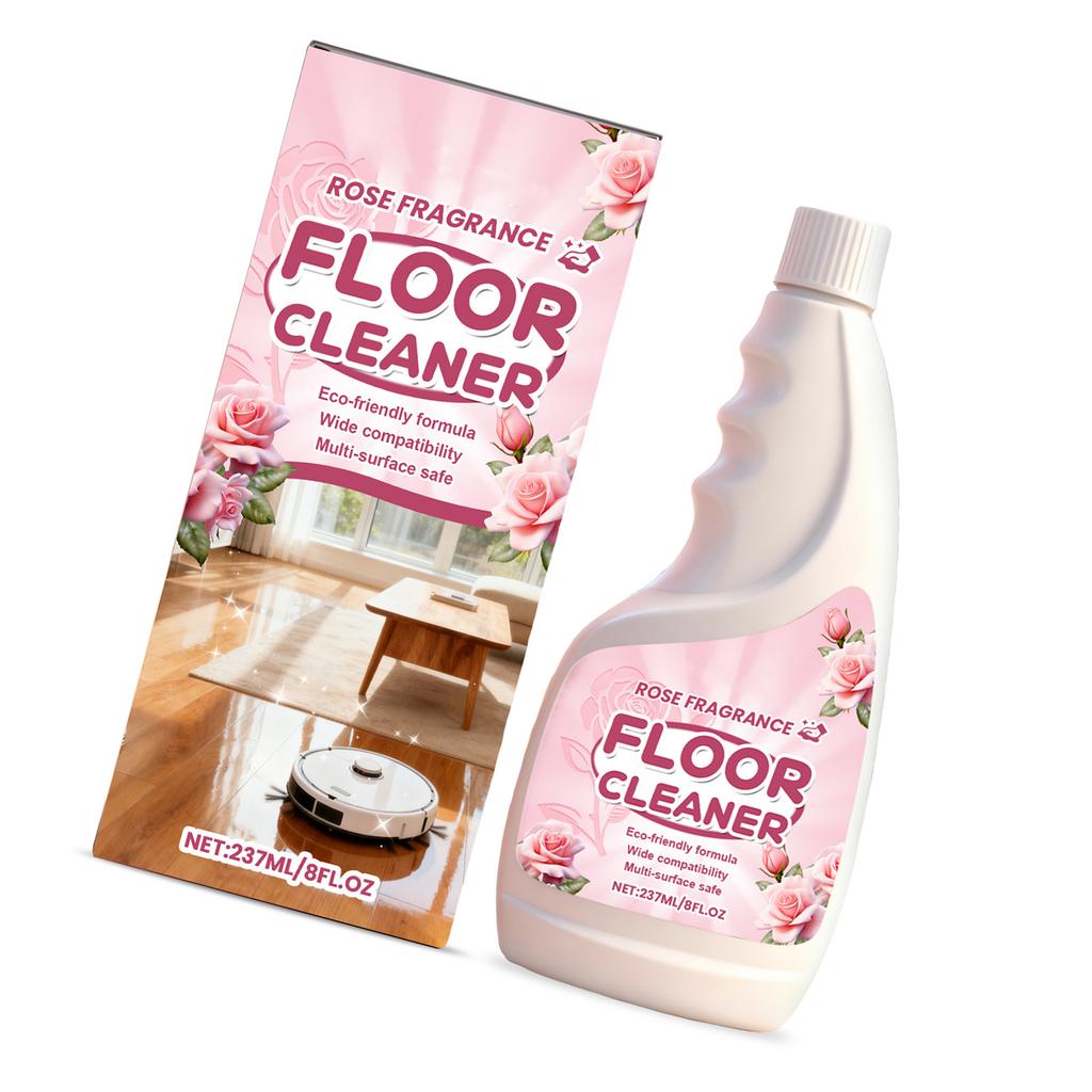 Liquid Floor Cleaner With Rose Flower Scented Washing Formula Safe For Family With Kids And Pet Household Essential