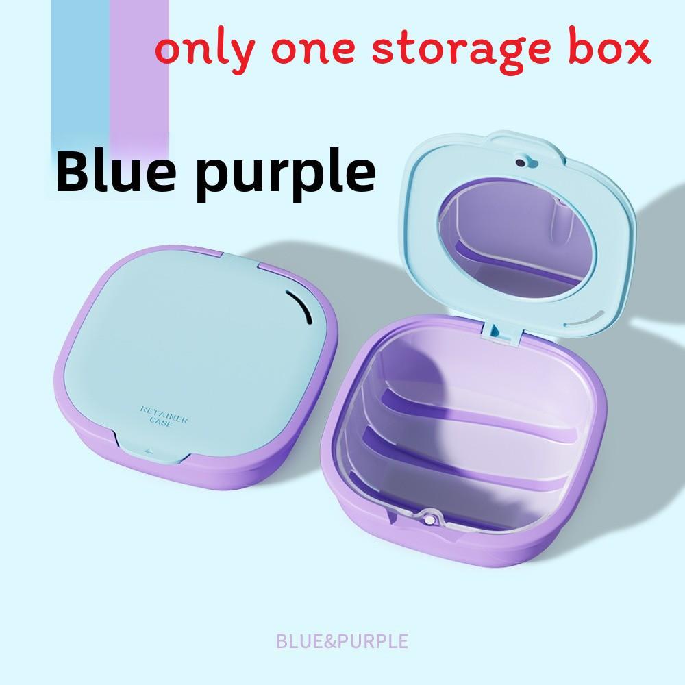 Portable Dental Retainer Case With Magnetic Water Drain For Travel And Storage