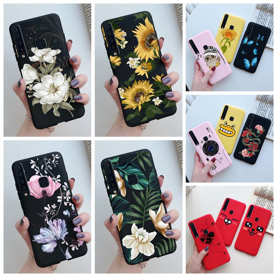 Flower Phone Case For Samsung A9 2018 A920 SM-A920F Back Cover Silicone Painted Soft Fundas for Samsung Galaxy A9 A 9 2018 Cases