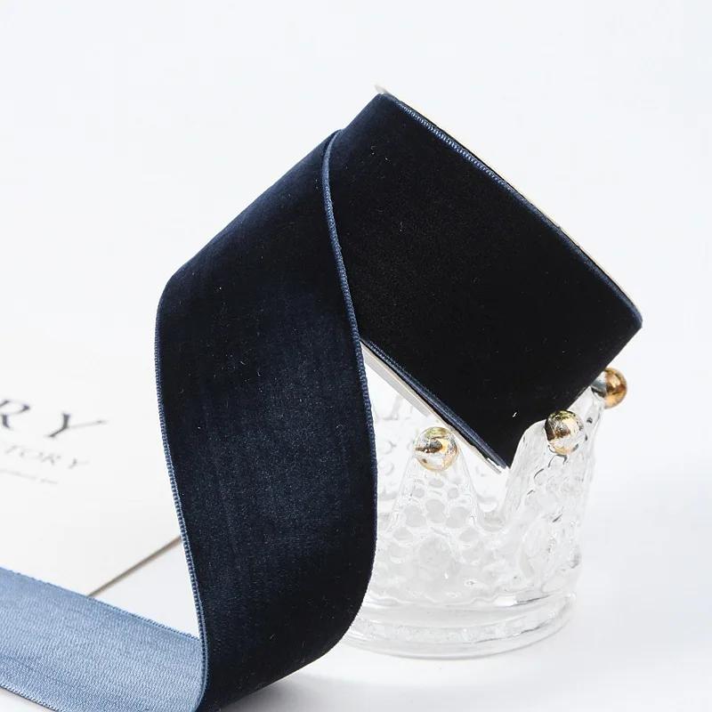 

Classic 5yards 6mm-38mm Single Side Velvet Ribbon for Clothing Sewing Supplies DIY Hair Bows Hat Decor Craft Accessories 6mm-5yards