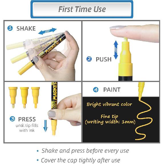 Magnetic Chalkboard Monthly Calendar with neon Bright Liquid Chalk Markers – Black Refrigerator Monthly Planning Board w/Bonus - Grocery List and