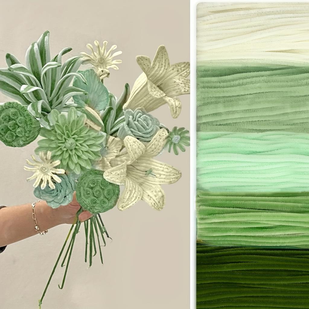 500/600 Pieces Pipe Cleaners Chenille Stems 12 Inch Craft Supplies Bulk for DIY Art and Craft Projects Creative Gift