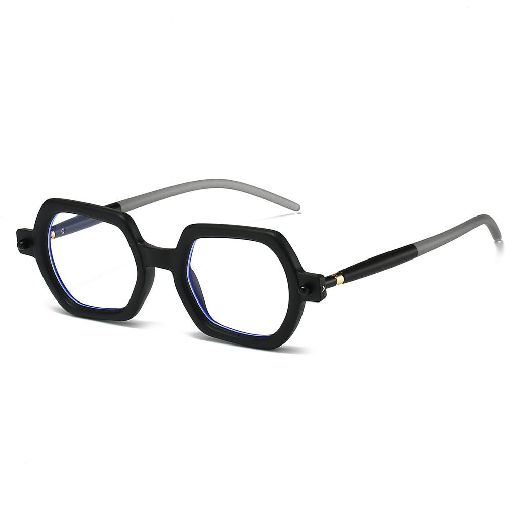 Vintage Polygon Optical Frames Men  Fashion Blue Light Blocking Glasses Women Trendy Luxury Brand Design Eyeglasses