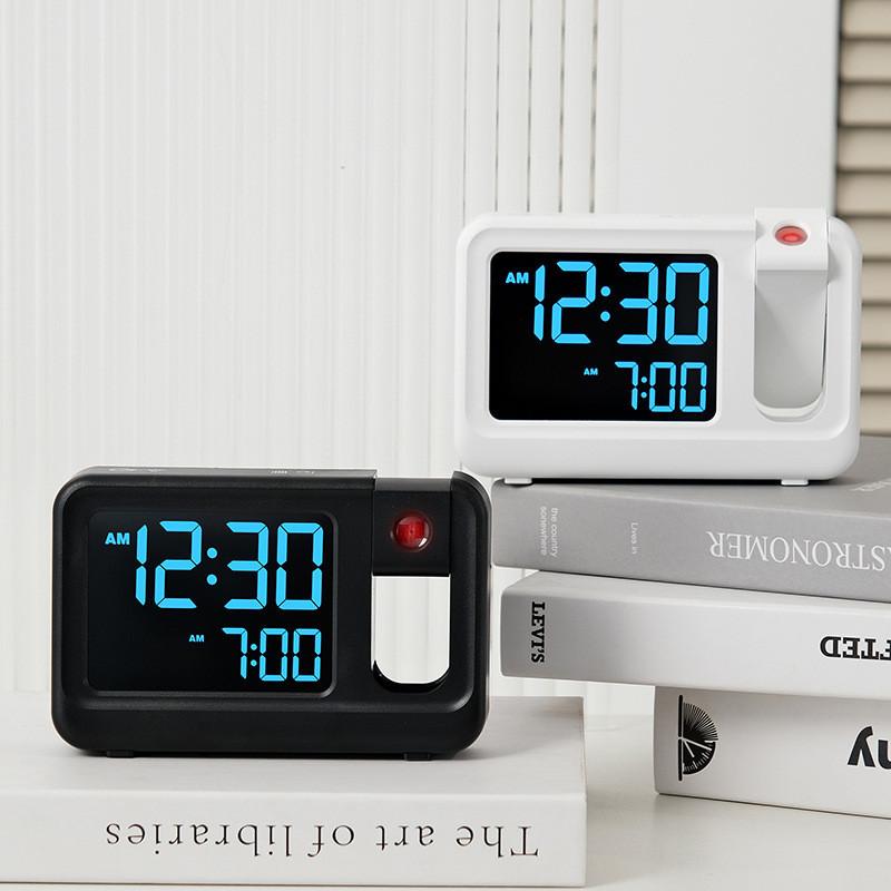 Minimalist Lcd Table Clock With Calendar And Alarm For Living Room Use