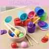 Classification Matching Color Cups Toy For Kids Early Learning And Development