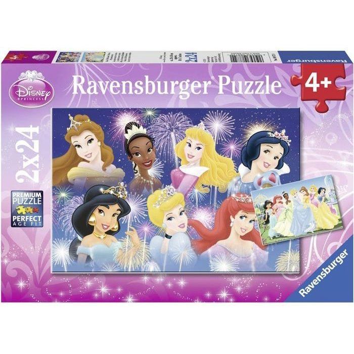 Puzzle Disney Princesses 2x24 pieces - Ravensburger - Pour enfants des 4 ans