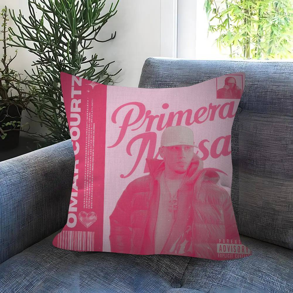 SINGER OOmar Courtz Album Doublesided Printed pillow cover Short plush Suitable living room bedrooms sofas throw cushion cover