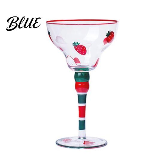Classic Margarita Cup Mexican Hand Painted Glass Champagne Cocktail Glasses