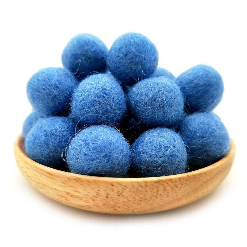 Wool Felt Ball DIY Pompons 10PC Earrings Accessories Colored Fur Ball Handmade Christmas Woolen Yarn Ball 1.5cm