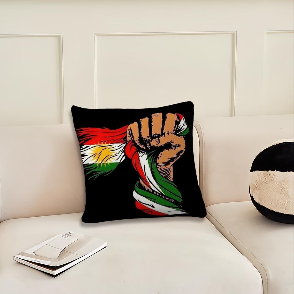 Flag of Kurdistan cushion cover Pillow Cover Decoration Room Home Sofa living Office Car Nordic Simplicity