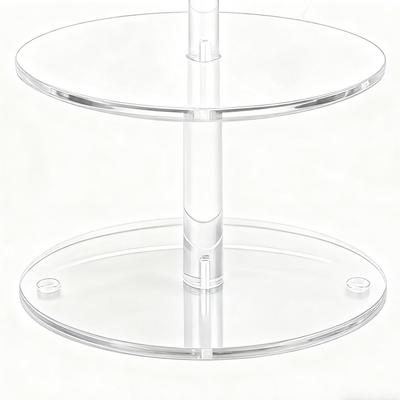 Donut Display Stand 4 Pieces Acrylic Non-Slip Dessert Table Bagels Tower Party Food Display For Birthday Wedding Baby Shower