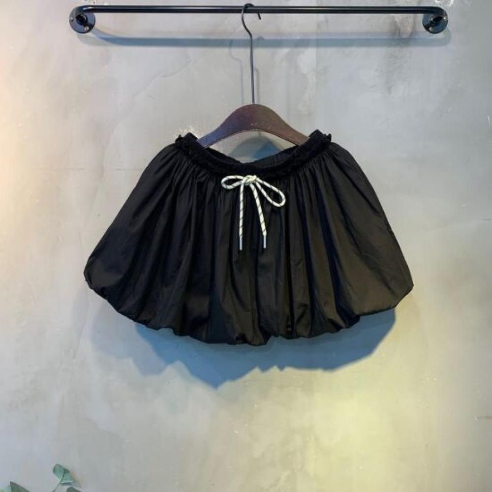 C S In The Room Color bloCk StrIng bandIng Balloon mIni Skirt 2Color C