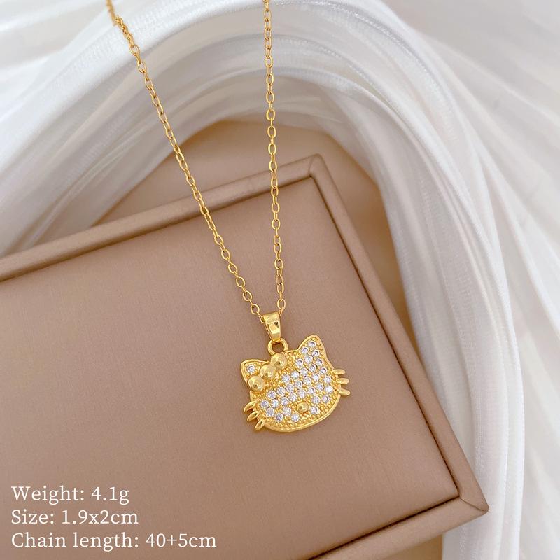 Light Luxury Moon Full Of Diamonds Micro-Inlaid Design Temperament Shining Necklace Female, Simple Pendant