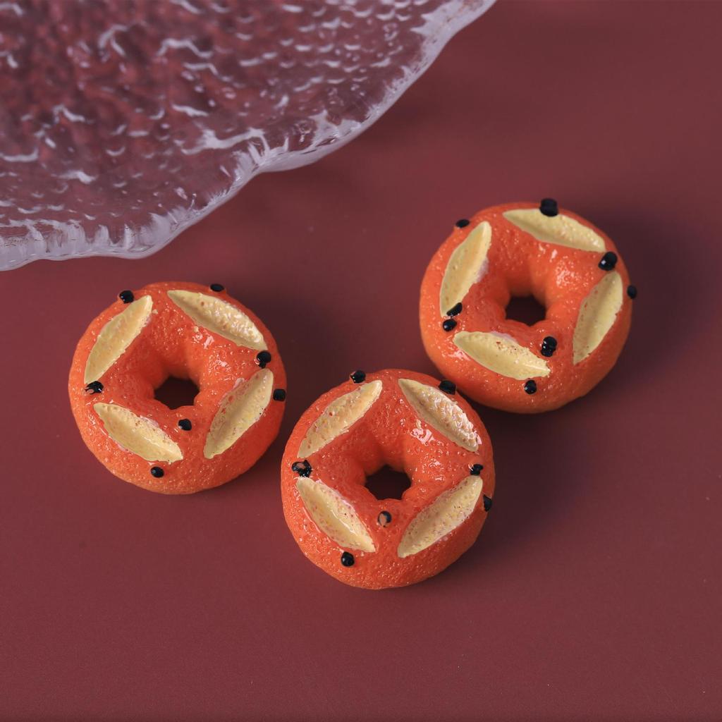 Childlike DIY Cream Bread Cake Keychain Pendant - Resin Craft Accessories