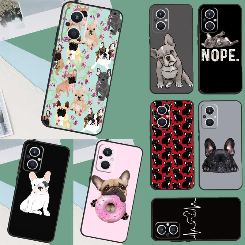 French Bulldog Dog Case For OPPO Reno 11 12 13 13F 12F 11F 8T 7 8 10 Pro OPPO Find X8 Pro X6 X3 X5 Lite Cover