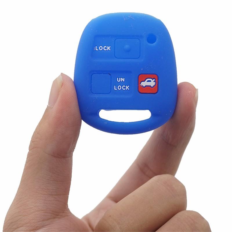 Cocolockey Silicone Car Key Cover Case Shell Fob Fit For Lexus For Toyota Remote Key Holder 3 Buttons Protector Car Accessory