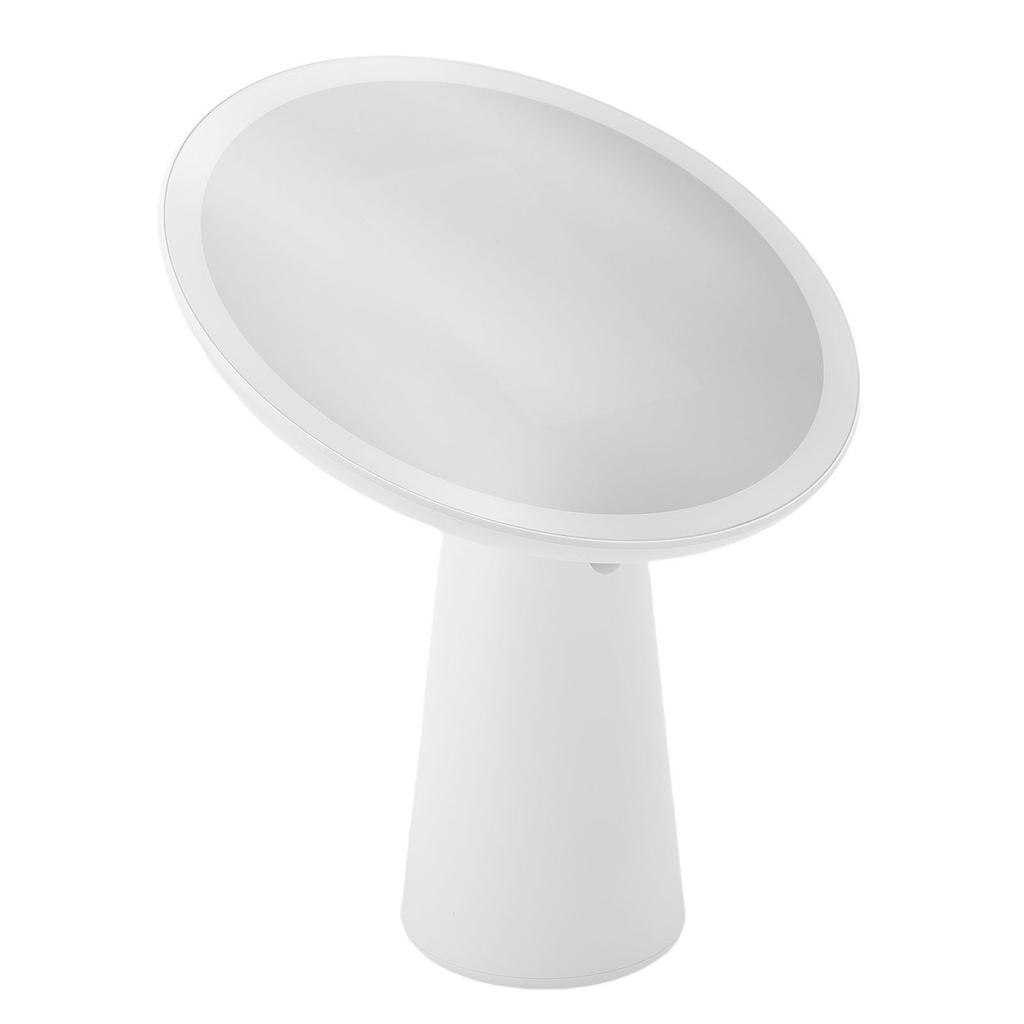 Vanity Mirror with Lights, 7.6 Inch Lights Makeup Mirror, 3 Levels Dimmable Lights, 30 LED Beads, USB Rechargeable, for Bedroom Tabletop,