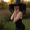 Cloth Black Cloth Witch Hat Wide Brim Halloween Party Witch Hat  Halloween Theme Party Props