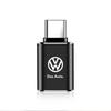 For Volkswagen VW 1Pcs USB To Type-C OTG Adapter USB Female Converter Phone Charger For VW Golf 7 MK7 Golf 6 MK6 Golf 5 Jetta Tiguan Polo CC