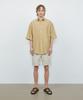 V2 Washed Pocket Boxy Half Shirt_Beige