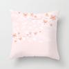 Peach Leather Velvet Fresh Pink Flower Pillowcase Home Sofa Pillow Cushion Cover Core-free