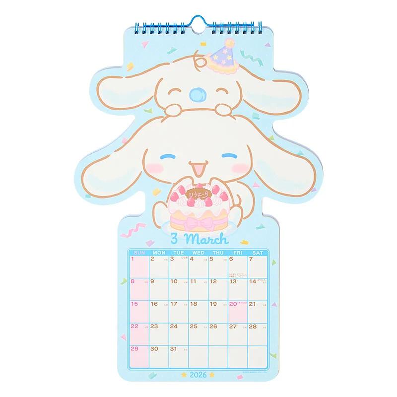 Sanrio Cinnamoroll Stanzkalender 2026 Japan NEU Sanrio Charaktere