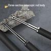 Portable 3-Section Self-Defense Telescopic Baton