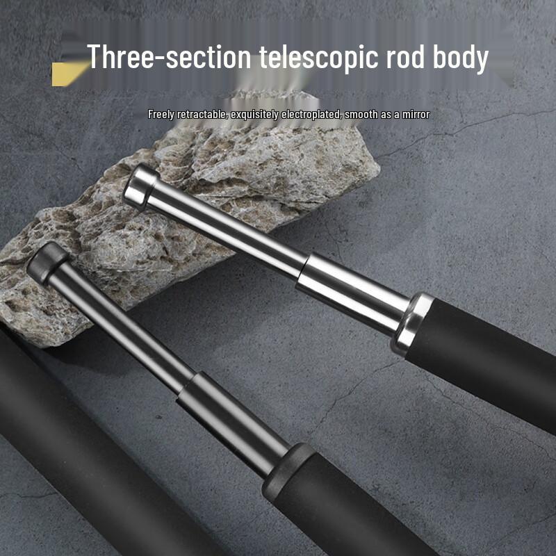 Portable 3-Section Self-Defense Telescopic Baton