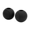 1 Pair of Barbell Dumbbell Curved Bar Grip Round Spherical Silicone Non Slip Thickened Grip for Massive Arm and Muscle Building