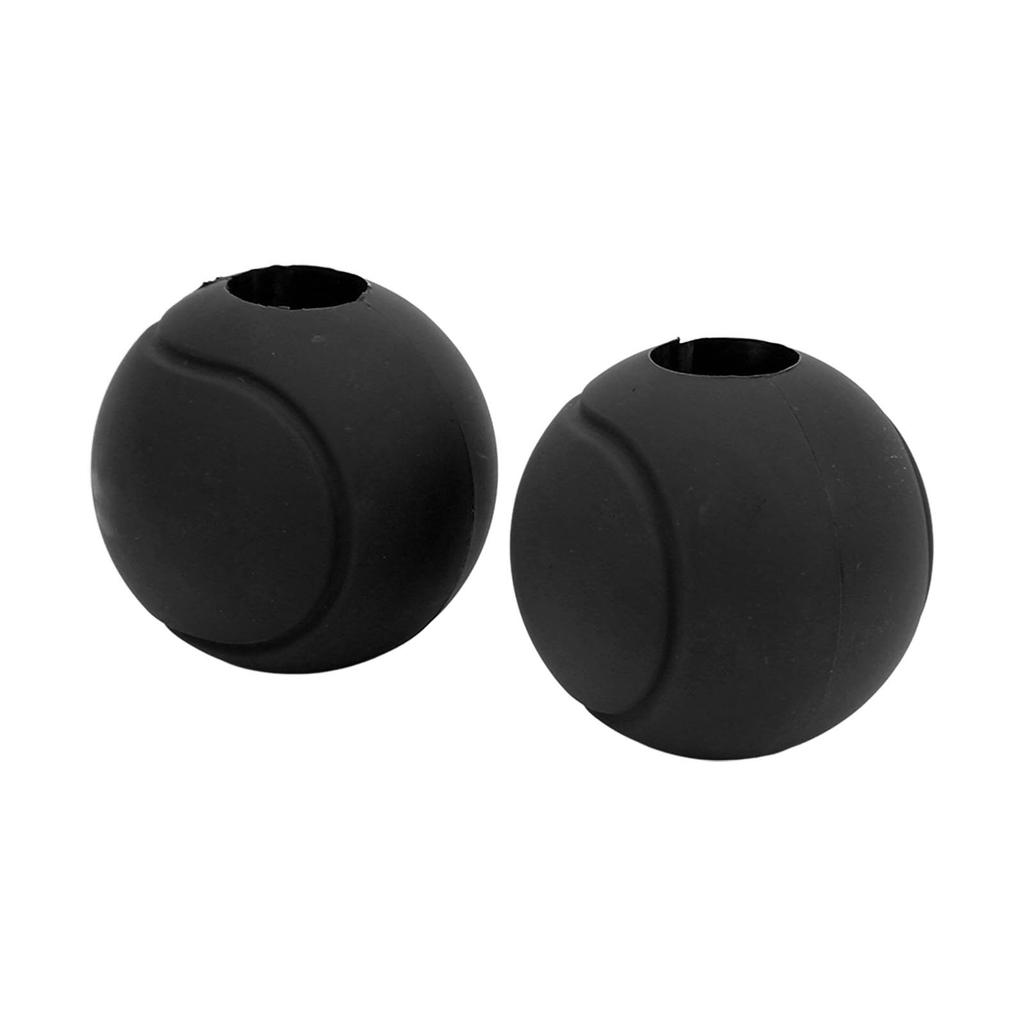 1 Pair of Barbell Dumbbell Curved Bar Grip Round Spherical Silicone Non Slip Thickened Grip for Massive Arm and Muscle Building