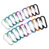 Aluminium Zinc Zinc Alloy Quick-release Keychain Hiking D-shape Camping Buckle Hook Keychain Carabiner
