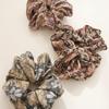 J.Lauren Antique Silky Fabric Tripe Scrunchies H01281