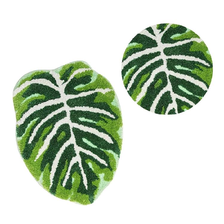 Leaf Shape Floor Rug Lovely Bath Mat Comfort Floor Mat Area Rug Enhances New Year Home Dercoration