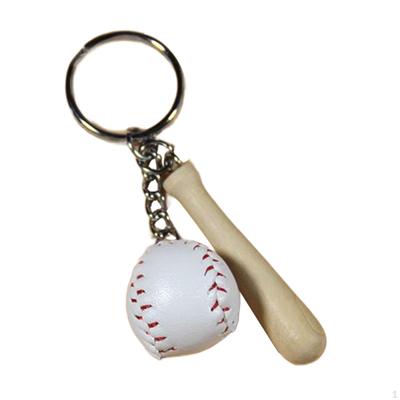 Brelok w kształcie piłki baseballowej, dekoracyjny brelok sportowy 3D