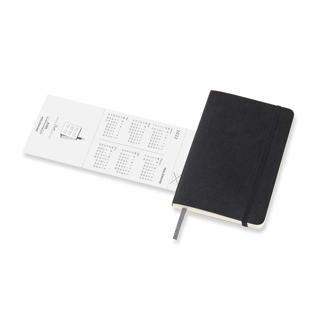 Moleskine 2022 Planner, 12-Month Weekly Diary, Soft Cover, Pocket Size, Black, Starts January, DSB12WN2Y22