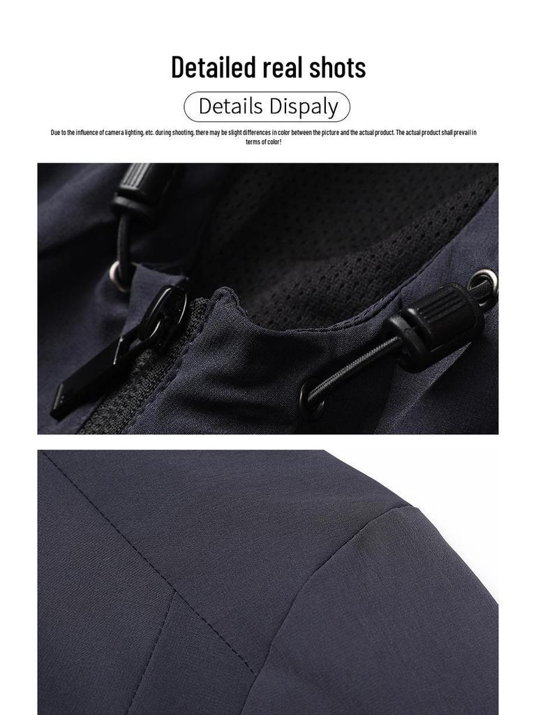 2025 Autumn/Winter Men's Trendy Hooded Jacket: Casual Zipper Top for Middle-Aged Fashion
