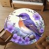 1pc bird flower Round Chair mat Area Rug - Non-Slip, Floor Mat for Office, Bedroom, and Indoor Decor -1002159