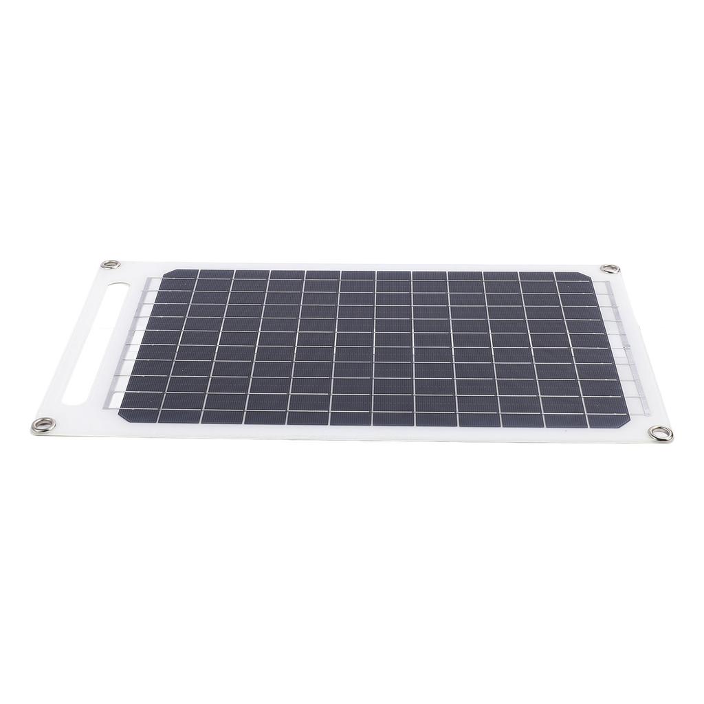 10W Bærbart Solcellepanel 5V Monokrystallinsk Silisium IP65 Vanntett Type C Solcelleladerpanel