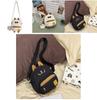 Children Cute Nylon Shoulder Bag With Zipper Pocket For Girls Outings