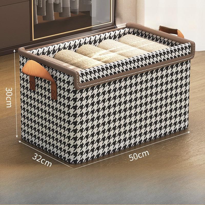 Foldable Fabric Steel Frame Non-woven Fabric Household Large-capacity Clothing Storage Box