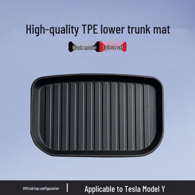 Tesla Model 3/Y Updated TPE Trunk Mats - Front & Rear, Protective Accessories for Retrofit.