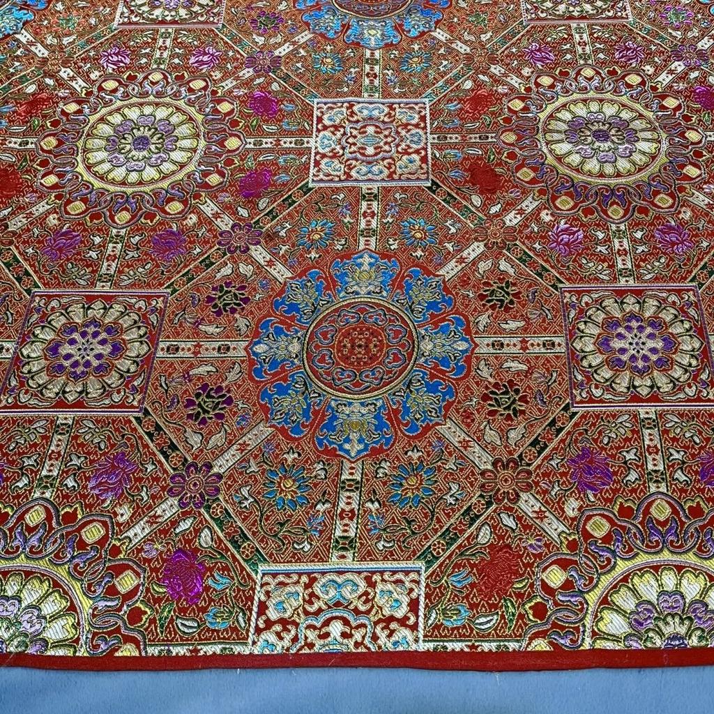 Jacquard Brocade Fabric Damask Chinese Style Cheongsam Mongolian Robe Tibetan Robe Buddhist Costumes DIY Handmade