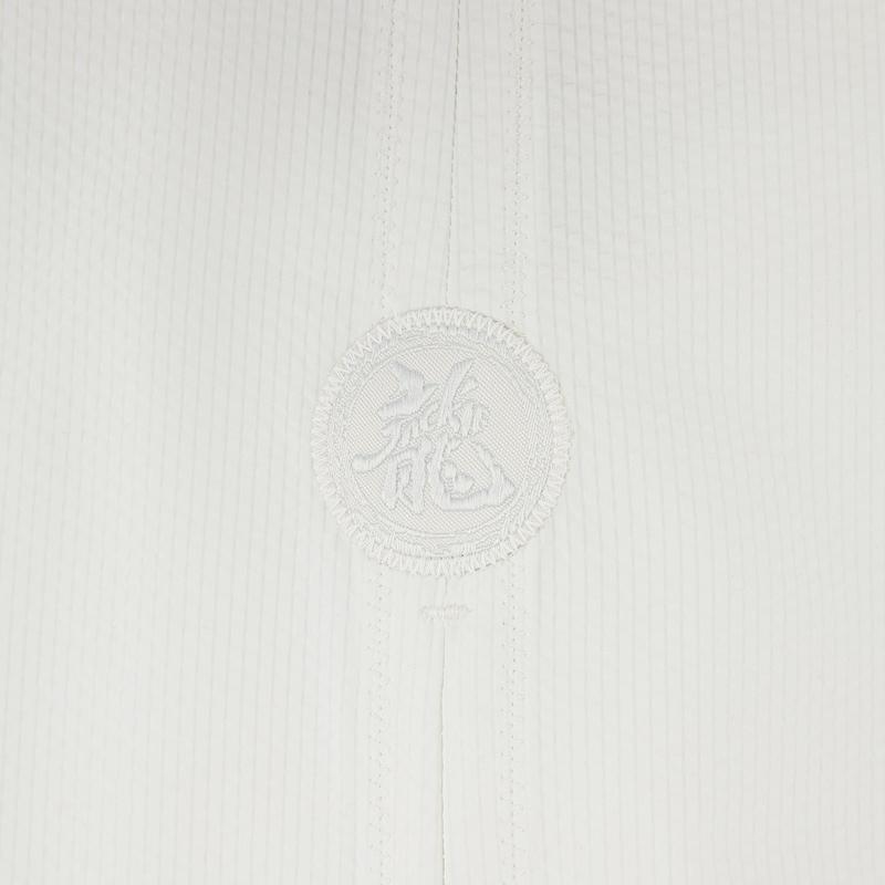 Li Ning X Jackie Chan Collaboration Kung Fu Series Chinese Embroidered Short Sleeve Shirt Men shirts Chalk-Gray ASHW033-3