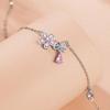 Original Sakura Your Heart Necklace Women'S Pink Zircon Flower Clavicle Chain Fashion Versatile Necklace Premium