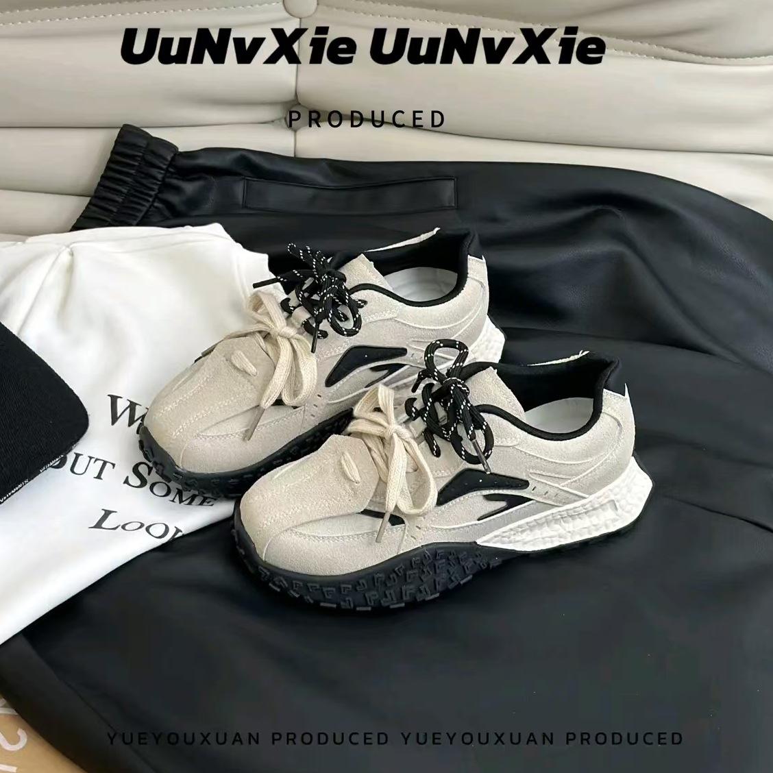 

A soft leather platform German training shoes 22 autumn new breathable casual retro sports non-slip 35