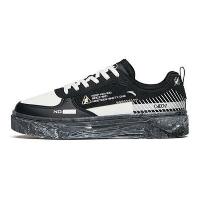 Lifestyle Series Casual Trendy Slip-Resistant Lightweight Low-Top Skate Shoes Women Sneaker Black White 122148066-4